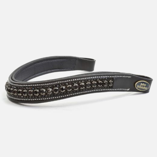 JOHN WHITAKER ROCK CRYSTAL BROWBAND BLACK BLACK