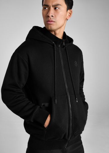 AZTEC DIAMOND MENS FULL ZIP HOODIE BLACK
