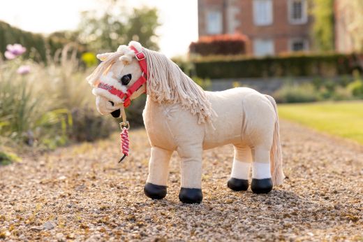 LE MIEUX HARLOW TOY PONY HOBBY HORSE MINI  HEADCOLLAR & LEADROPE CORAL CRUSH