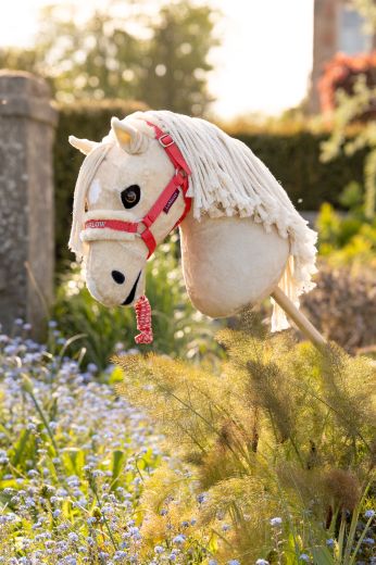 LE MIEUX HARLOW HOBBY HORSE HEADCOLLAR & LEADROPE SET CORAL CRUSH