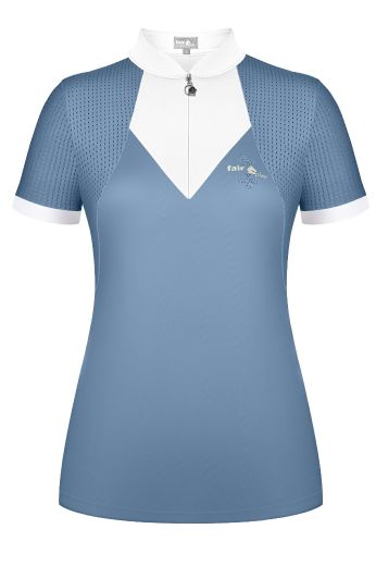 FAIR PLAY LADIES BRIANNA SHOW SHIRT MISTY BLUE
