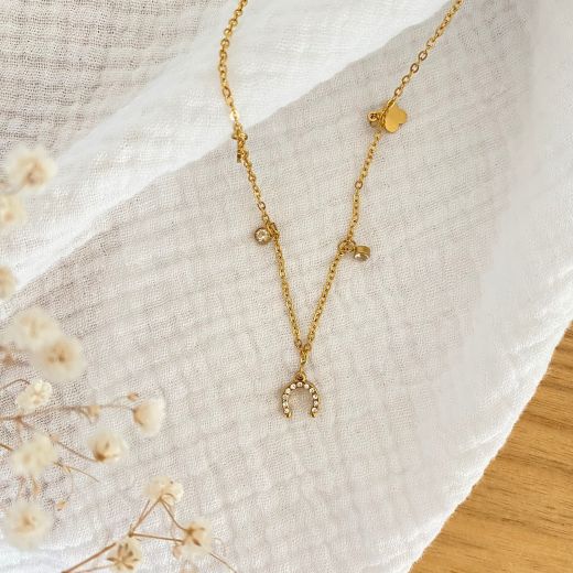 EQUESTRIAN ZIGGY NECKLACE GOLD
