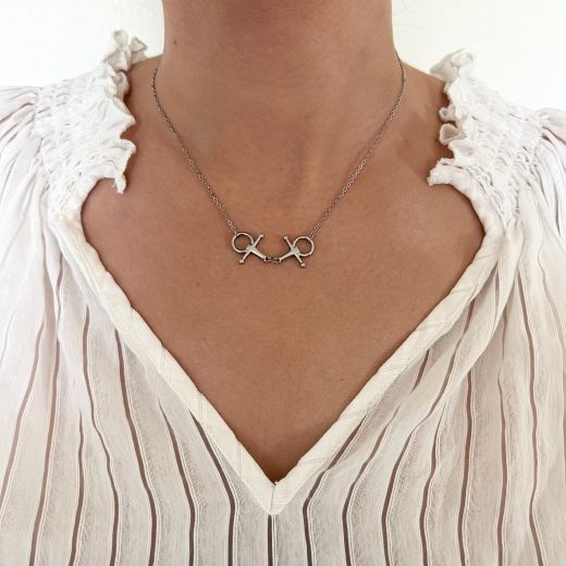 EQUESTRIAN CISKO NECKLACE STEEL