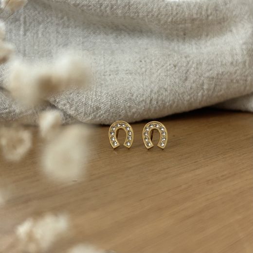 EQUESTRIAN LADY EARINGS GOLD