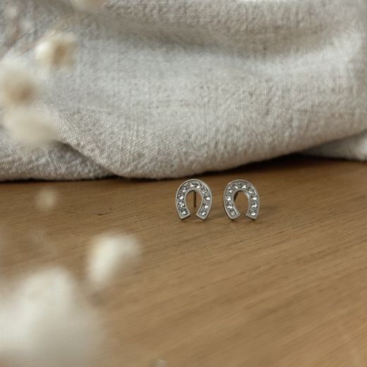 EQUESTRIAN LADY EARINGS STEEL