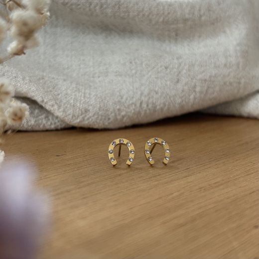 EQUESTRIAN POPY EARINGS GOLD