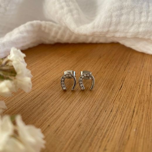 EQUESTRIAN EMY EARINGS STEEL