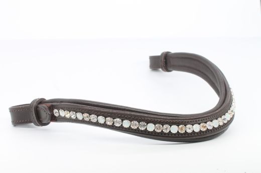 MACKEY SPARKLE BROWBAND CRYSTAL BROWN