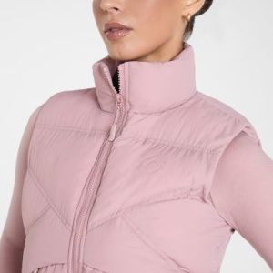 AZTEC DIAMOND PINK CORE MID LAYER GILET