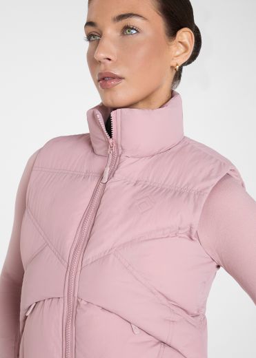 AZTEC DIAMOND PINK CORE MID LAYER GILET