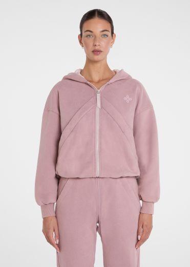 AZTEC DIAMOND PREMIUM FULL ZIP HOODIE IN PINK
