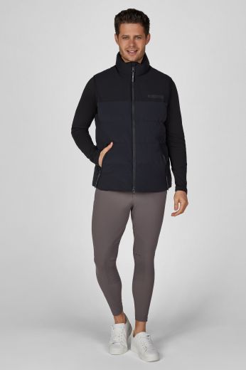 PIKEUR GENTS  QUILTED VEST BLACK  AW26