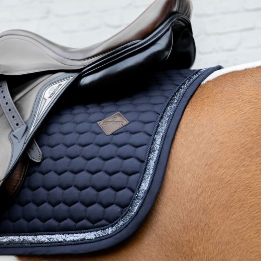 KENTUCKY SADDLE PAD GLITTER BAND NAVY PONY