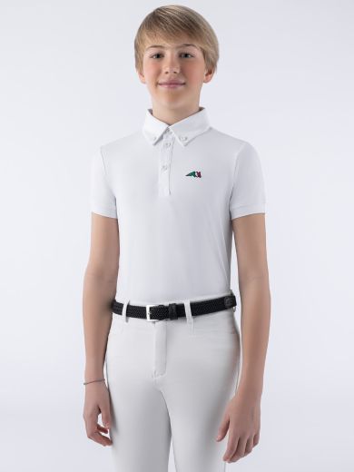 EQUILINE JEREMYK BOYS SHOW SHIRT IN WHITE
