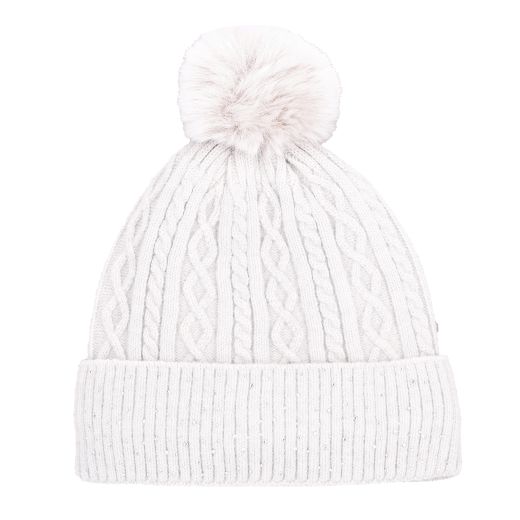 SCHOCKEMOHLE GLAMOUR BEANIE HAT SILVER/GREY