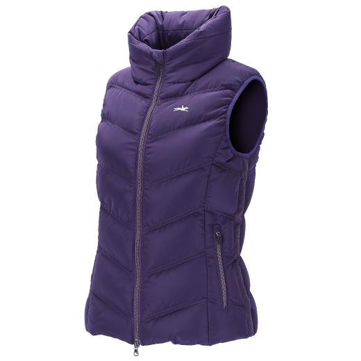 SCHOCKEMOHLE AW26 SP MARLEEN STYLE VEST IN DARK PURPLE