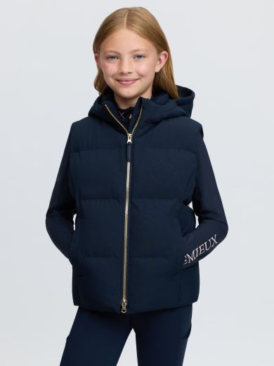 LE MIEUX YOUNG RIDER JOEY HOODED GILET NAVY