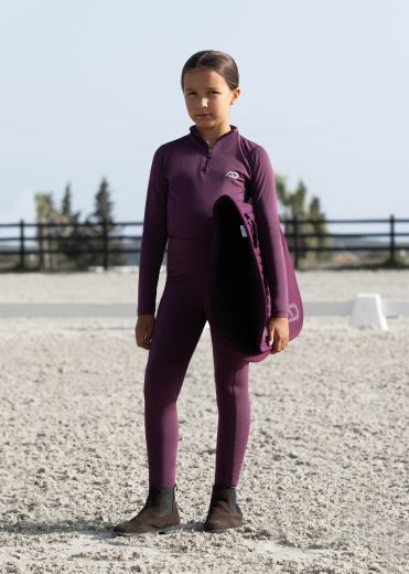 AZTEC DIAMOND YOUNG RIDER PLUM BASE LAYER
