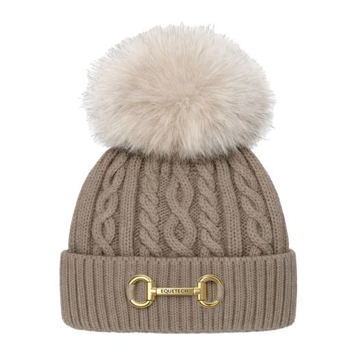 EQUETECH CABLE KNIT WATERPROOF HAT WITH BIT
