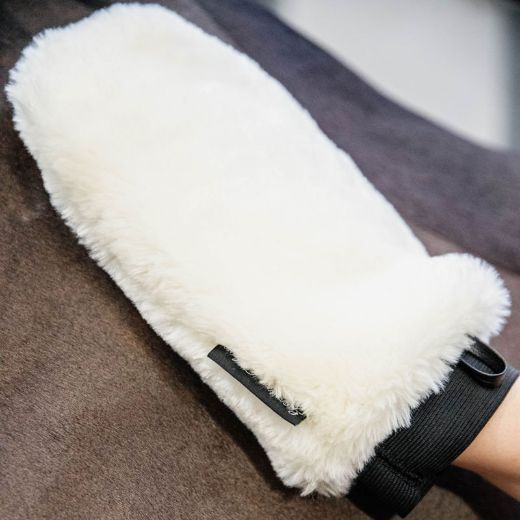 GROOMING DELUXE SHEEPSKIN GROOMING GLOVE