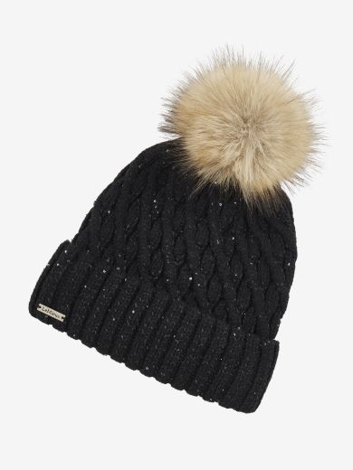 LE MIEUX BERNIE SEQUIN BEANIE ONE SIZE BLACK