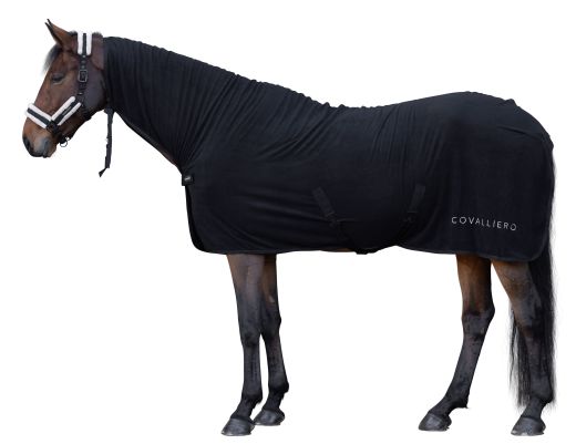 COVALLIERO AW26 FULL NECK COOLER RUG BLACK
